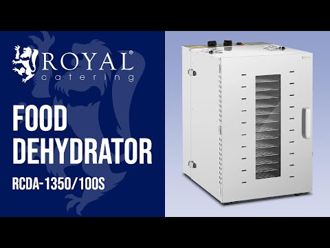 video - Food Dehydrator - 1,500 W - 16 racks