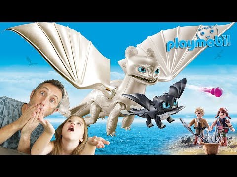 PLAYMOBIL Set 70038 : DRAGONS 3 ! Furie Éclair et bébé dragon Krokmou !