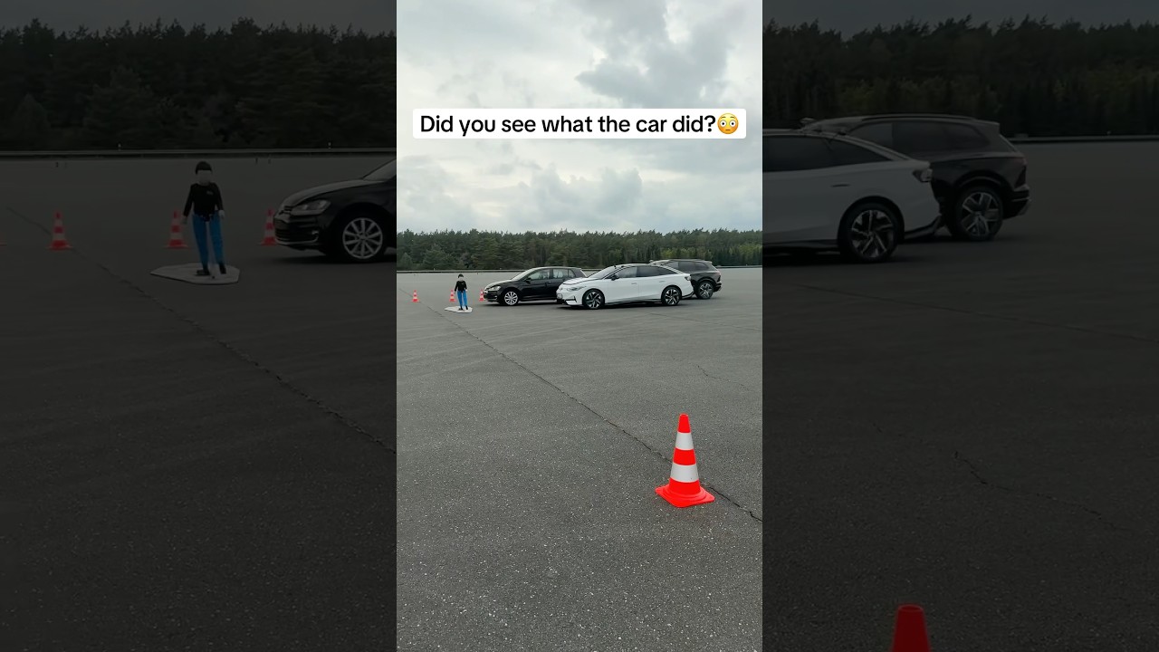 Volkswagen active pedestrian protection⚠️🚗 #crash #cars #safety #vw #volkswagen