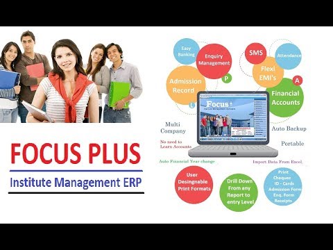 Focus Plus Institute Management ERP overview video