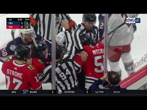 Max Domi vs. Ian Mitchell Scrum (Feb. 13, 2021)