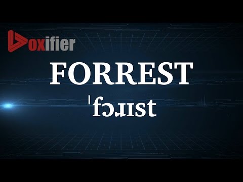 English Pronunciation of Forrest - Voxifier.com