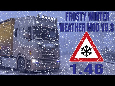 Steam Community :: Video :: ETS2 1.46 Frosty Winter Weather Mod v9.3 I ...