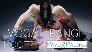 LOONA/ODD EYE CIRCLE - Mix&Match Album Vocal Range