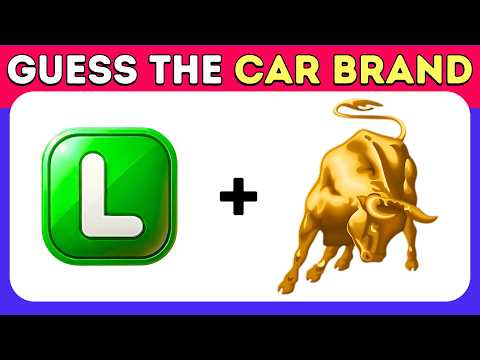 Guess Car BRAND By Emojis ✅🤯 Ultimate Car Logo Quiz Challenge | Easy, Medium & Hard Levels