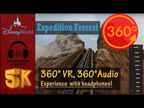 Expedition Everest Front Row POV 360 - Animal Kingdom, Disney World