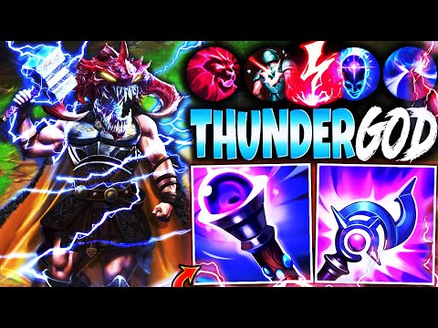 I became the THUNDER GOD ⚡ OF 💀 with Our New Cho'Gath Season 13 Build 🔥 LoL Top ChoGath s13 Gameplay