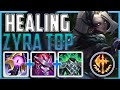 MAKE ZYRA A HEALING BRUISER IN THE TOPLANE WITH THIS BUILD!! - Zyra top | Season 13 LoL