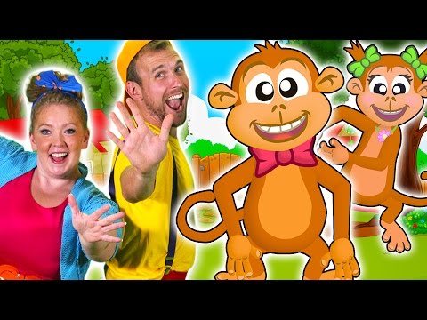 Five Little Monkeys Jumping on the Bed | Children nursery rhymes! Video