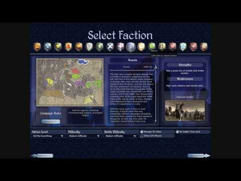 How to unlock all factions in Medieval II: Total War