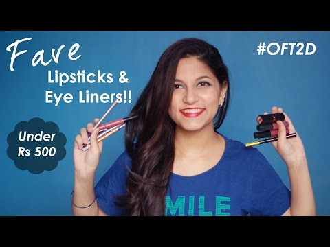 Fave Lipsticks & Eyeliners Under Rs 500 | Sonakshi #OFT2D