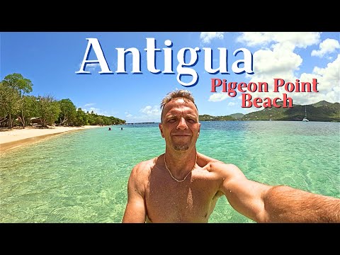 Antigua Pigeon Point Beach, ABSOLUTELY PRISTINE!!! @Finding-Fish #antiguabarbuda #bestbeaches