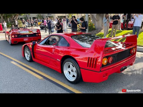 Ferrari F40 & F50 CRASHES Supercar Show!