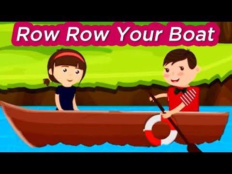 Row Row Your Boat | English Nursery Rhymes | Animated Cartoon Rhymes | Amulya Kids