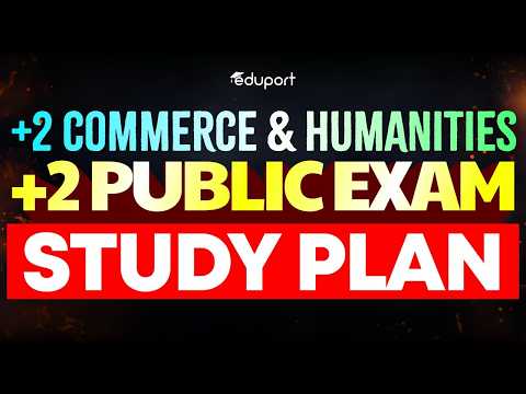 Plus Two Commerce & Humanities | Public Exam Study Plan |Eduport