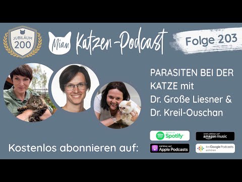 #203 Parasiten bei der Katze mit Dr. Große Liesner & Dr. Kreil Ouschan | Miau Katzen-Podcast