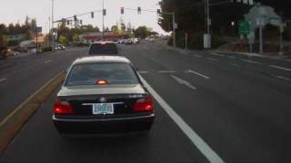 preview picture of video 'Vehicular Left Turn, SW Beaverton-Hillsdale to SW Scholls Ferry, Portland Oregon USA'