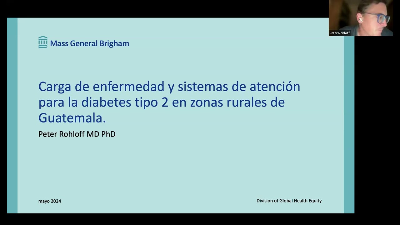 Carga de enfermedad y sistemas de atención para la diabetes tipo 2 en zonas rurales de Guatemala