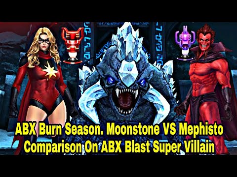 Abx Blast Super Villain Burn Season | Moonstone VS Mephisto Comparison - Marvel Future Fight