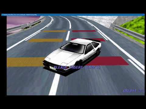 MAME 235 - WINDING HEAT 1996 - KONAMI 3D - TIME TRIALS ALL THREE COURSES 1080p 60fps UK ARCADES PC