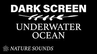 Underwater Ocean - 10 Hours Dark Screen - Relaxing Sleep, Meditation or Study - Deep Ocean