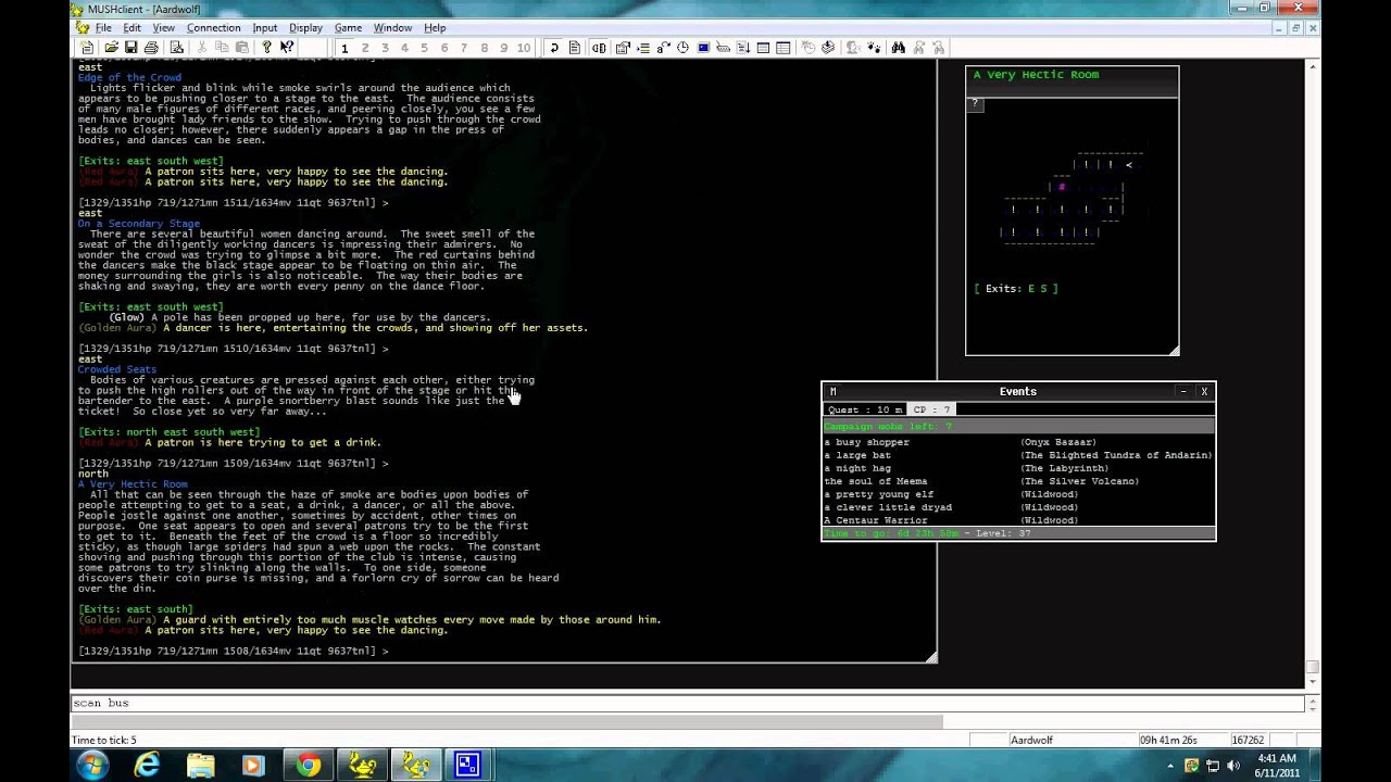 Low level cp on Aardwolf using mushclient