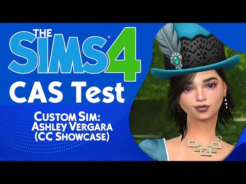 sims custom content download brunette female Ashley Vergara by Bonita100 Cas Video Preview