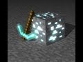 (Minecraft) добываем алмазы и нашли их ура 