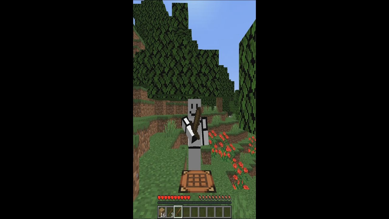 how to make a wooden sword in minecraft?