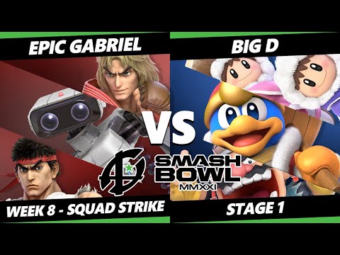 Smash Bowl MMXI Squad Strike SSBU - Epic Gabriel Vs. CACAW | Big D - Smash Ultimate Stage 1