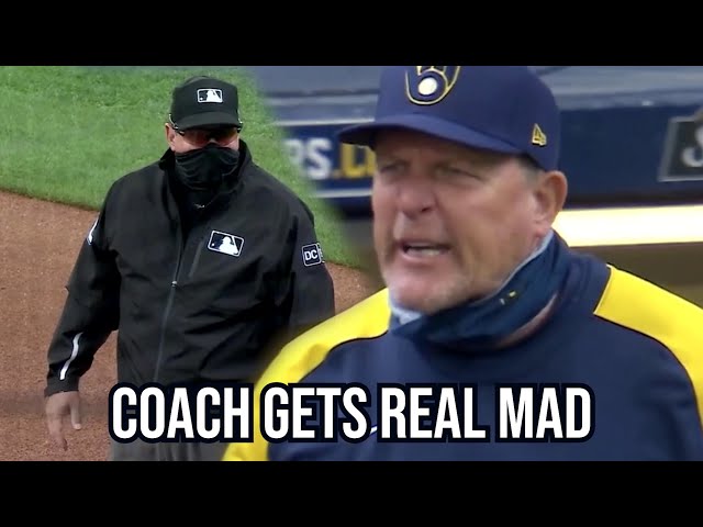 Brewers Coach Got Real Mad at the Umpire, a breakdown
