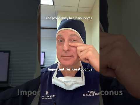 Correct Eye Rubbing Technique #keratoconus #shorts
