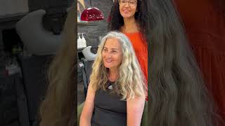 Grey Transition Mit Betty die lebendige voller Freude Peruanerin!!#greyhair #hairstyle #balayage