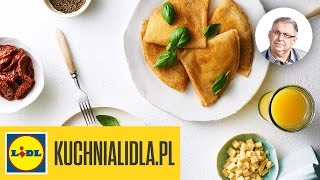 Naleśniki z cheddarem i suszonymi pomidorami - Gieno Mientkiewicz - Przepisy Kuchni Lidla