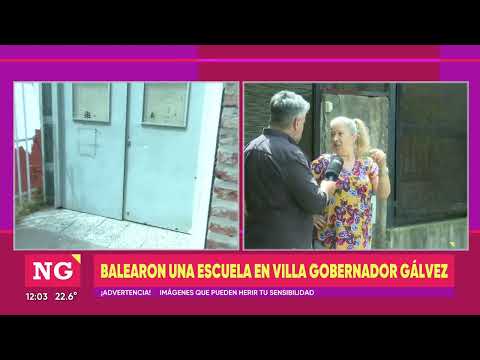 Balearon una escuela en Villa Gobernador Gálvez - TELEFE ROSARIO