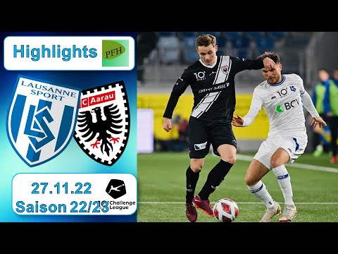 Highlights: FC Lausanne - Sport vs FC Aarau (27.11.2022)