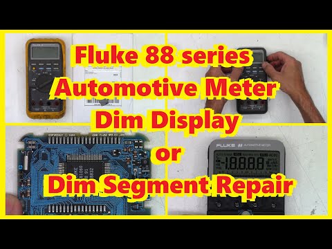 Fluke 88 Automotive Meter Dim / Missing Display Segments Repair Fix 83 83-III 85 85-III 86 87 87-III