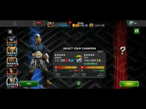 AEGON vs LOL Ex OLD MAN LOGAN MARVEL CONTEST OF CHAMPIONS
