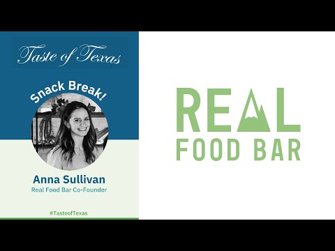 Snack Break! Anna Sullivan with Real Food Bar - YouTube