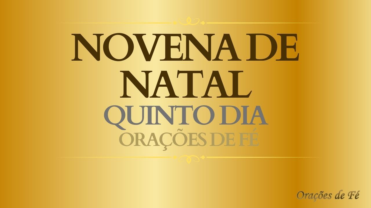Novena de Natal – Quinto Dia –  A Alegria do Advento