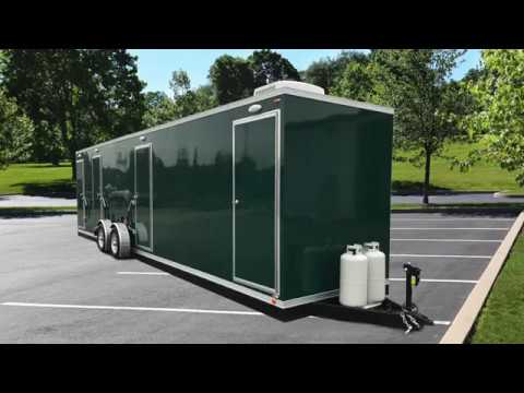 ADA Portable Restrooms +3 Station Shower Trailer Combo | Sierra Series