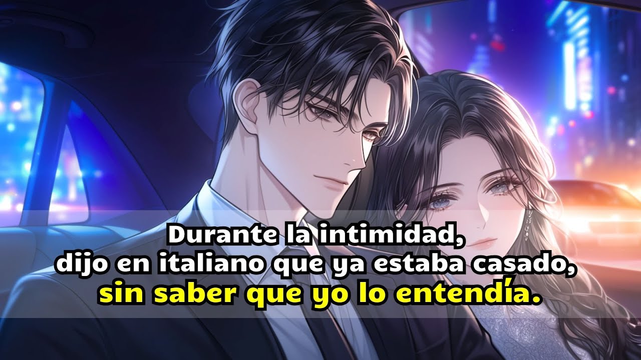 Durante la intimidad, dijo en italiano que ya estaba casado, sin saber que yo lo entendía.