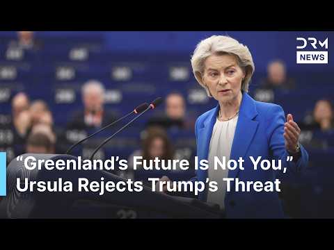 FULL SPEECH: EU’s Von der Leyen Rejects Trump’s Greenland Control and Threats to Europe | AC1B