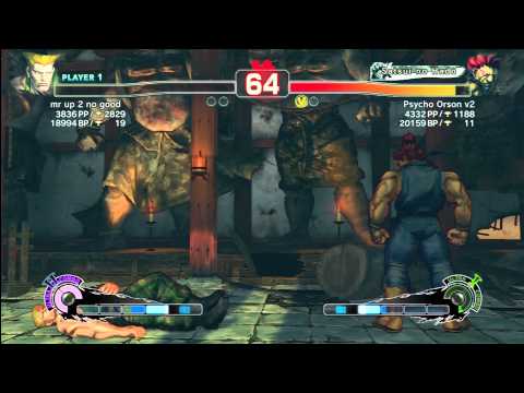 mr up 2 no good (Guile) vs Psycho Orson V2 (Akuma)