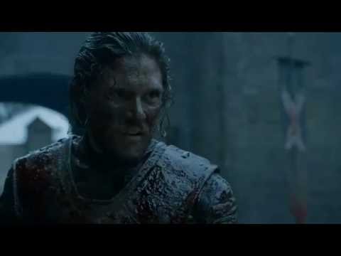 Game of Thrones S06E09 - Jon snow vs Ramsay Bolton (full fight)