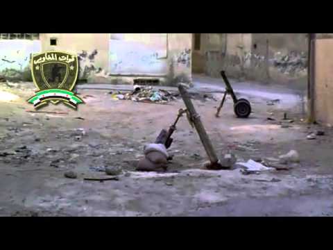 استهداف  لقوات النظام بقذائف الهاون من قبل لواء فتح الشام في حرستا في ريف دمشق