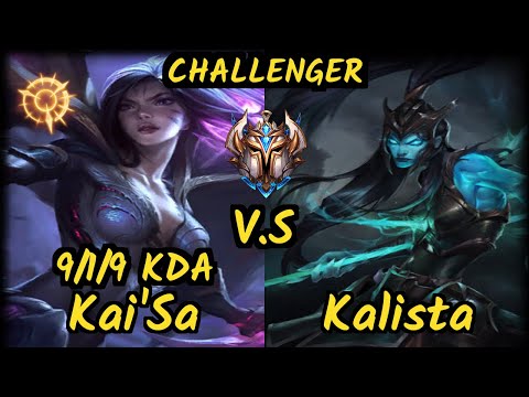 MADL Samux (KAI'SA) vs KALISTA - 9/1/9 KDA BOTTOM ADC CHALLENGER GAMEPLAY - EUW