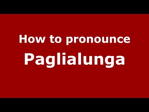 How to pronounce Paglialunga (Spanish/Argentina) - PronounceNames.com