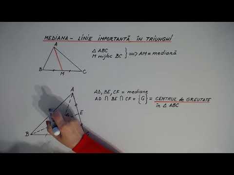mm5m.23  MEDIANA - linie importanta in triunghi