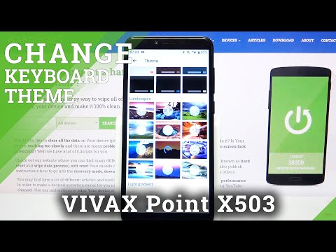 How to Change Keyboard Theme in Vivax Point X503 – Animated Keyboard